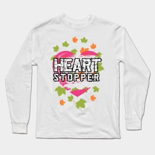 Cute lovely heart Stopper design Long Sleeve T-Shirt